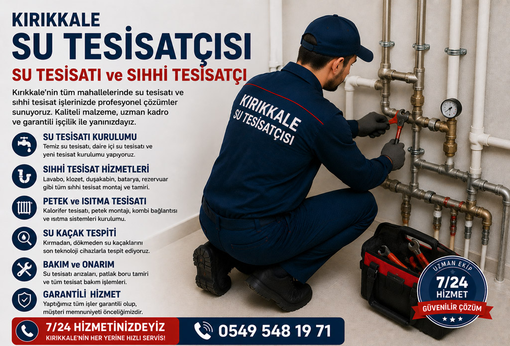 Kırıkkale Su Tesisatçısı - Su Tesisatı ve Sıhhi Tesisatçı
