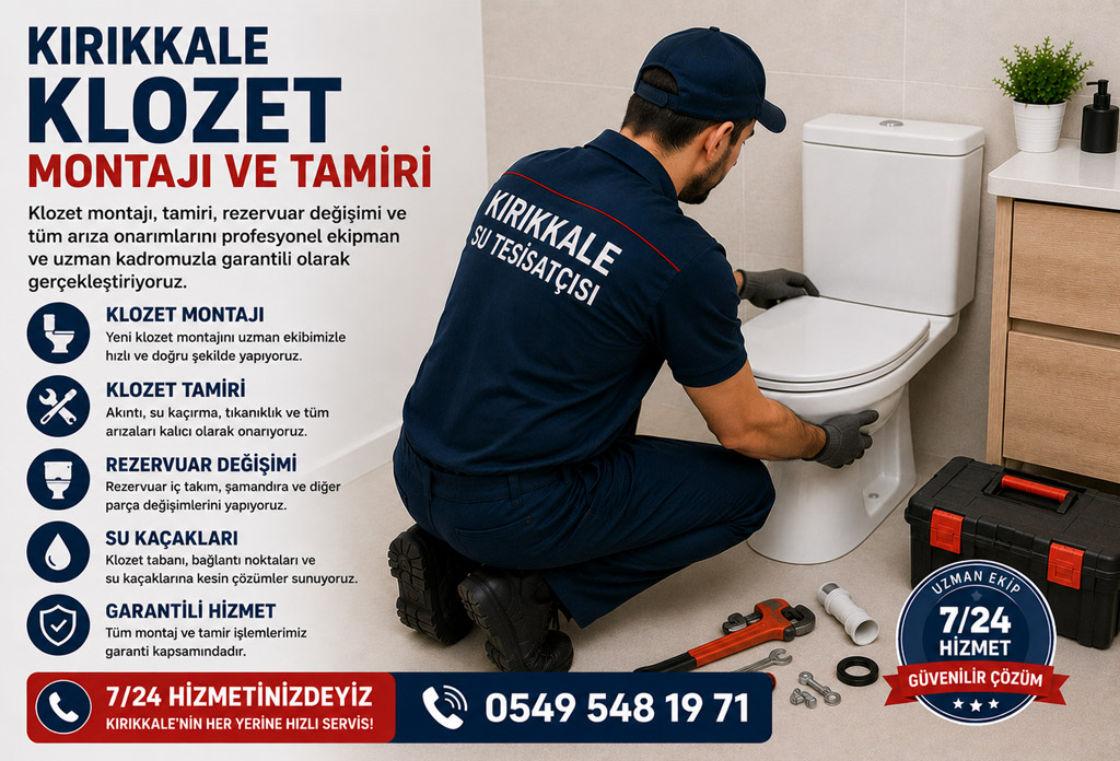 Kırıkkale Klozet Montajı ve Tamiri