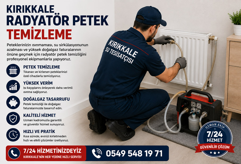 Kırıkkale Radyatör Petek Temizleme