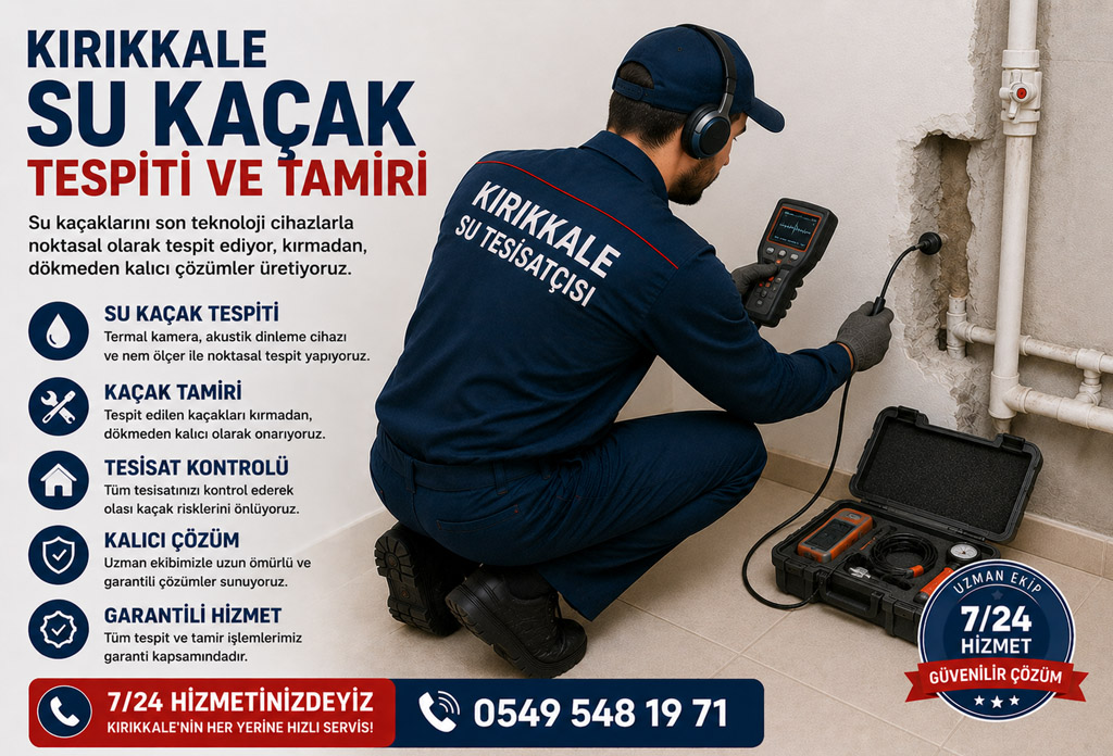 Kırıkkale Su Kaçak Tespiti ve Tamiri